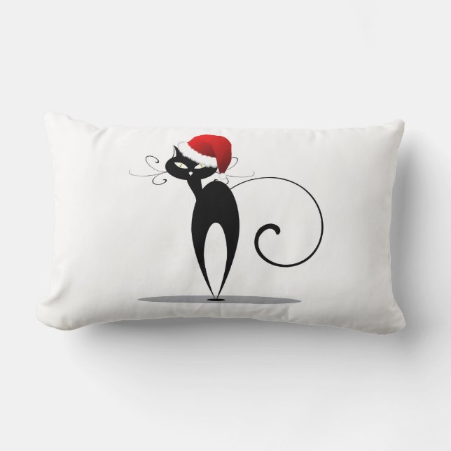 Santa Cat Pillow (Front)