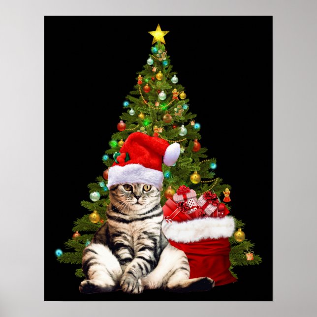 Santa Cat Poster (Front)