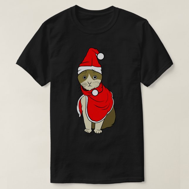 Santa Cat T-Shirt (Design Front)