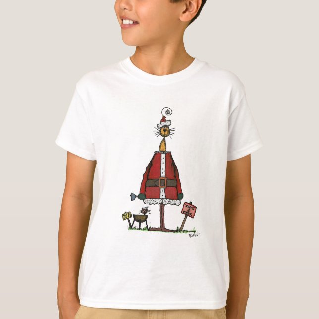 Santa Cat T-Shirt (Front)