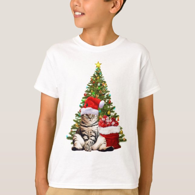 Santa Cat T-Shirt (Front)