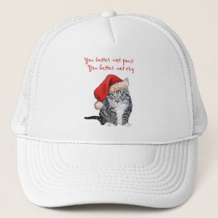 Santa Cat - You better not pout! Trucker Hat