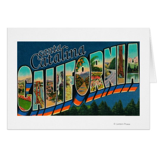 Santa Catalina, California - Large Letter Scenes (Front Horizontal)