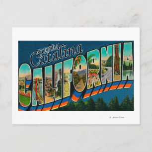 Santa Catalina, California - Large Letter Scenes Postcard