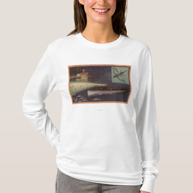 Santa Catalina Island, CA Casino, Flying Fish T-Shirt (Front)