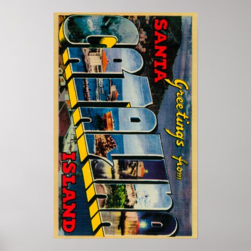 Santa Catalina Island California Poster