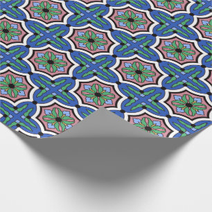 Santa Catalina Island Tile Design Wrapping Paper