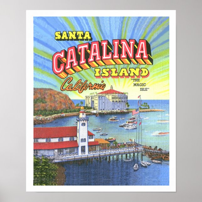 Santa Catalina Poster w/Border 14 x 17 (Front)