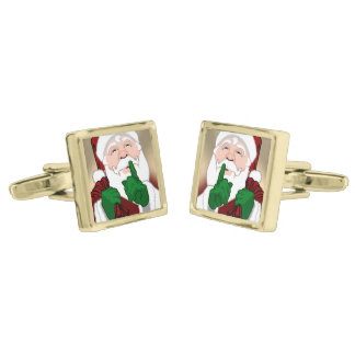 Santa Cause Cufflinks Custom Christmas Cufflinks