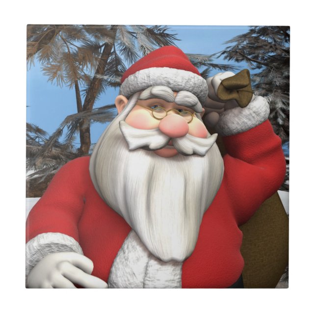 Santa Ceramic Tile (Front)