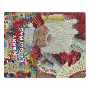 Santa “Checking It Twice” Acrylic Jigsaw Puzzle