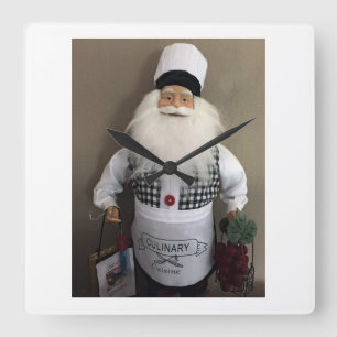 SANTA CHEF CHRISTMAS/DECEMBER HOLIDAY CLOCK