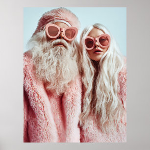 Santa Chic Mr. & Mrs. Claus Turn Heads at Festival Poster