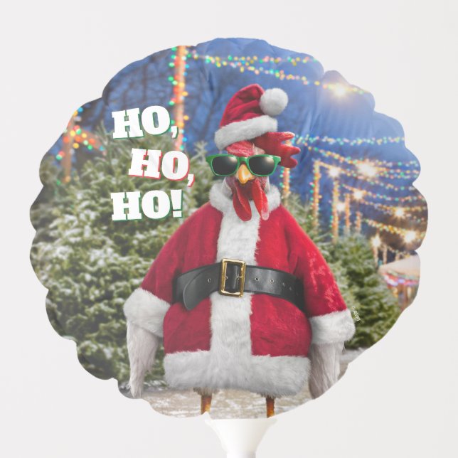 Santa Chicken Balloon (Front)