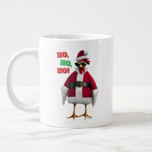 Santa Chicken Giant Coffee Mug