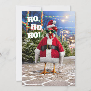 Santa Chicken Invitation