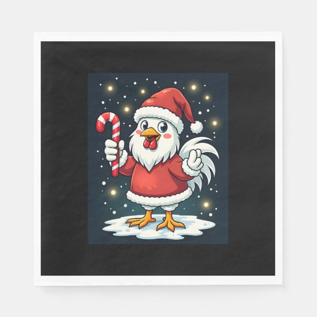 Santa Chicken Joy Napkins (Front)