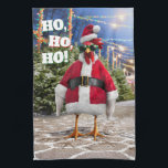 Santa Chicken Kitchen Towel<br><div class="desc">Holly Jolly! | Avanti,  the Global Humor Brand™ has been entertaining the world with its Feel Good Funny greeting cards for over 40 years. Our characters live life to the fullest and celebrate the humor in everyday life.</div>