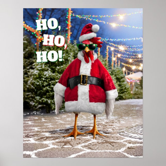 Santa Chicken Poster (Front)