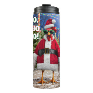 Santa Chicken Thermal Tumbler