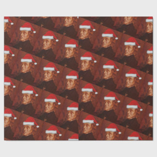 Santa Chopin Classical Music Delacroix Portrait Wrapping Paper