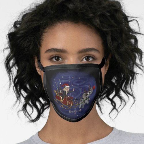 Santa Chris  Wilbur Sleigh Ride Face Mask