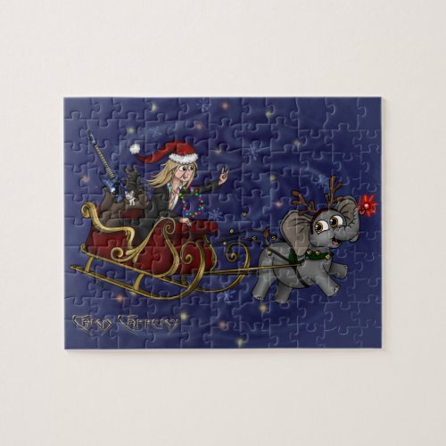Santa Chris  Wilbur Sleigh Ride Puzzle