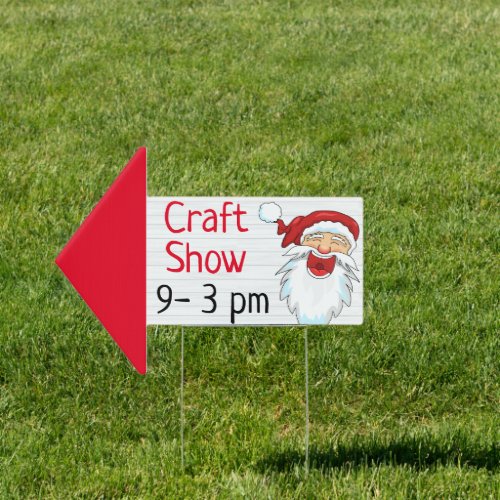 Santa Christmas Art Craft Show Display Idea Sign