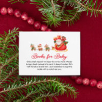 Santa Christmas Baby Shower Book Request