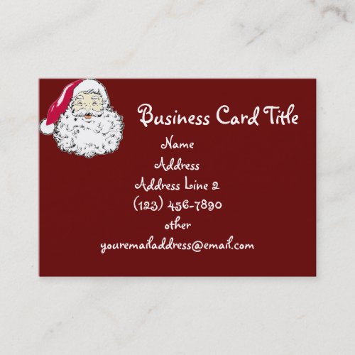 Santa Christmas Business Cards