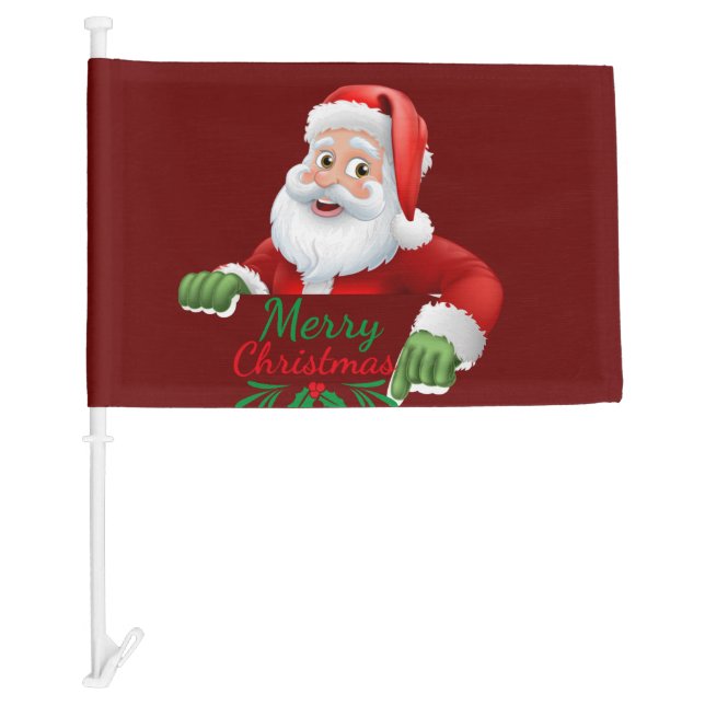 Santa Christmas Car Flag (Front)