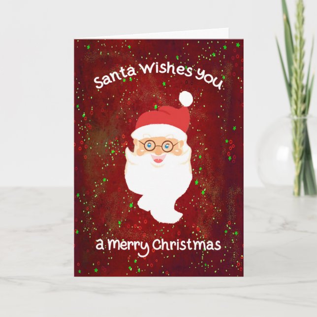 Santa Christmas Card Design (Front)