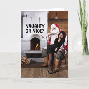 SANTA CHRISTMAS CARDS FOR NAUGHTY WIFE