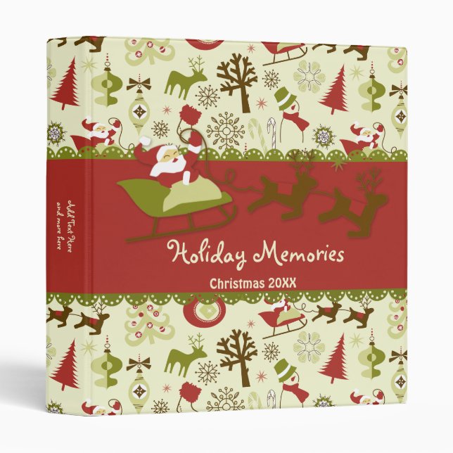 Santa Christmas Delivery - Customize Binder (Front/Spine)