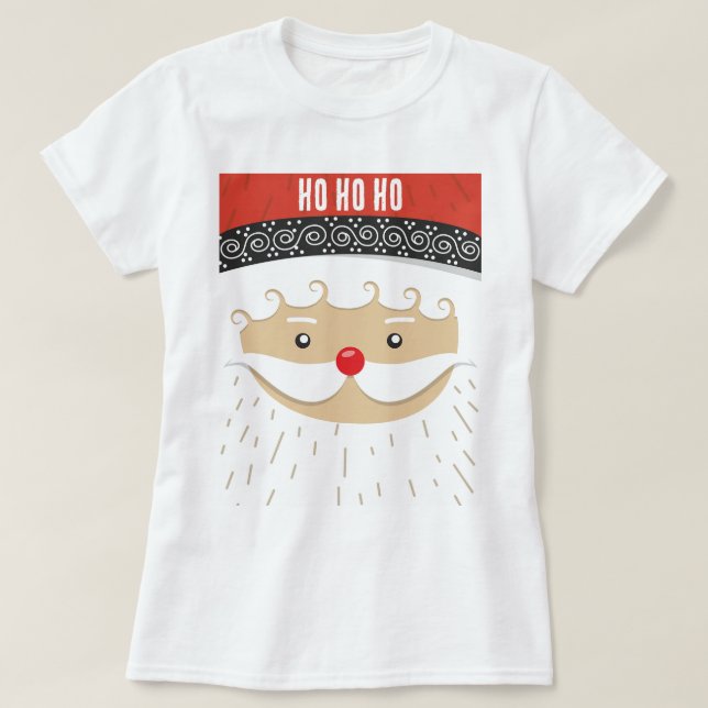 Santa Christmas Design  T-Shirt (Design Front)