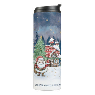Santa Christmas Elf Rudolph Thermal Tumbler