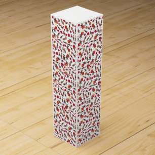 Santa Christmas Elves white wine box