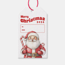 Santa Christmas Gift Tag