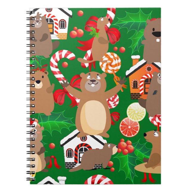 Santa christmas gopher notebook (Front)