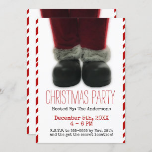 Santa Christmas Holiday Party Invitation