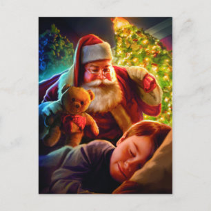 Santa Christmas Holiday Postcard
