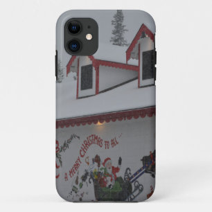 Santa Christmas Holiday Snow Snowflake Frozen Ice iPhone 11 Case