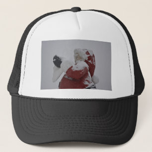 Santa Christmas Holiday Snow Snowflake Frozen Ice Trucker Hat