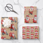 Sweet Christmas Kraft Wrapping Paper Sheets