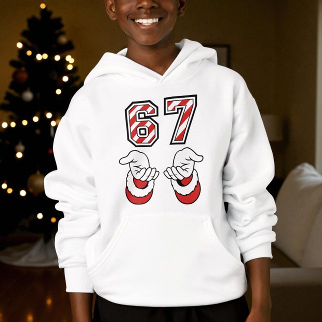 Santa Christmas Meme Six Seven 67 6 7 Hoodie (Creator Uploaded)