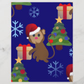 santa christmas monkey emoji (Front)