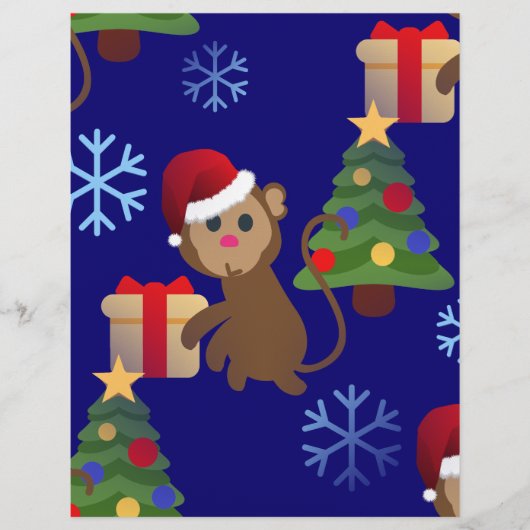 santa christmas monkey emoji (Front)