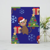 santa christmas monkey emoji (Standing Front)