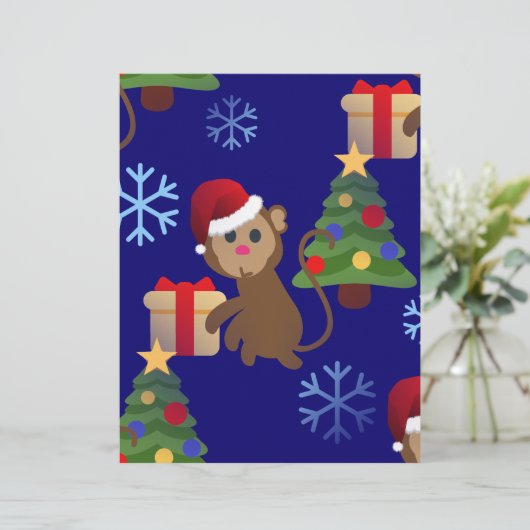 santa christmas monkey emoji (Standing Front)