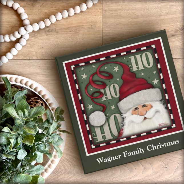 Santa Christmas Naughty Nice Ho Ho Fun Customized 3 Ring Binder (Creator Uploaded)